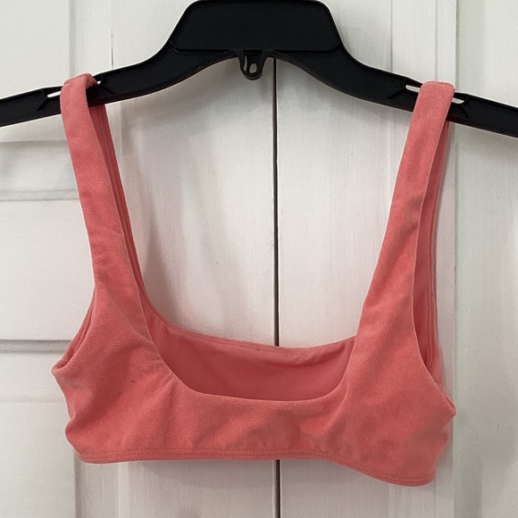 Peach Terrycloth Size XS Bikini Top - Picture 2 of 4